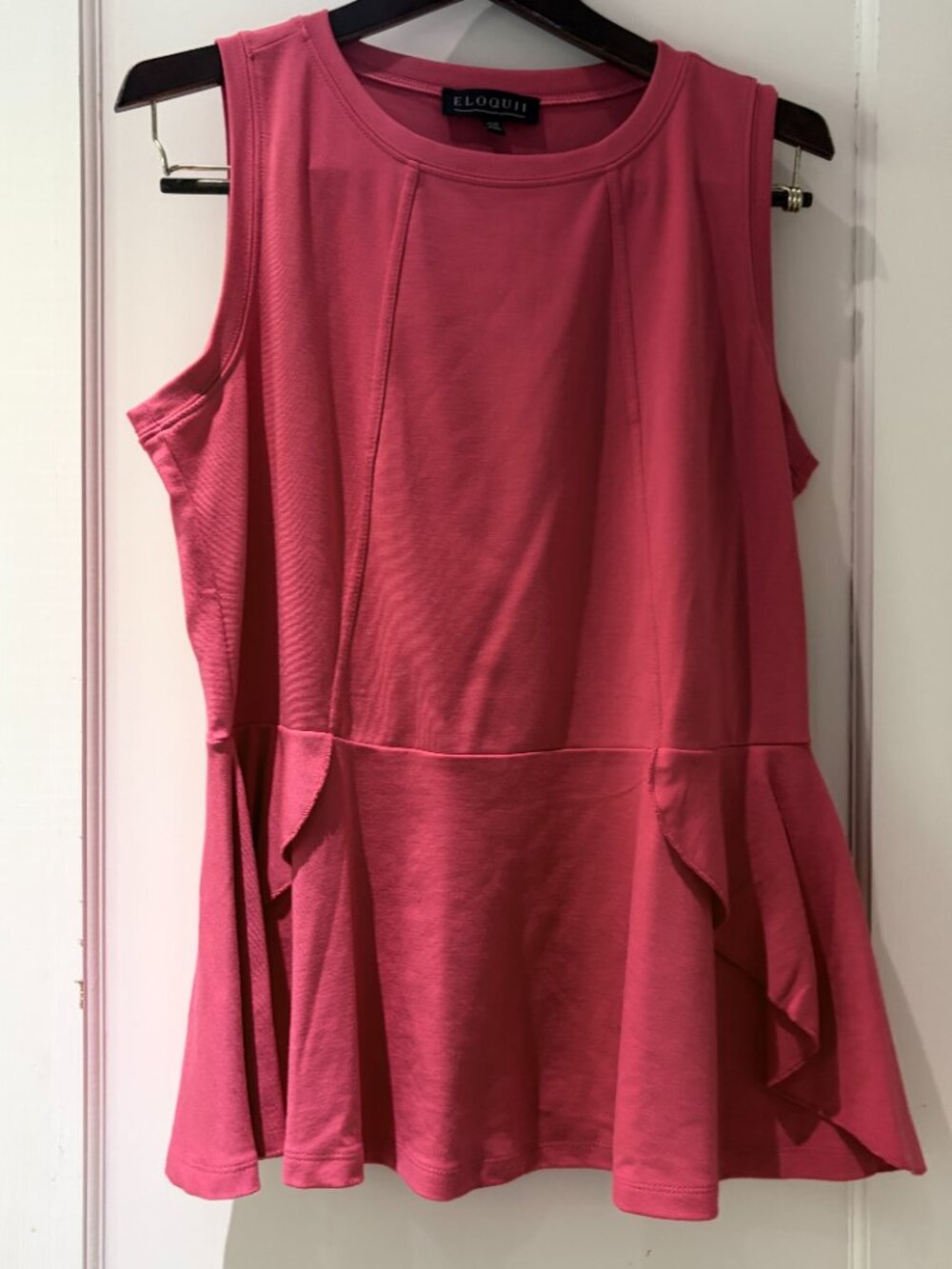 Eloquii Pink Ruffle Top Size 14/16 NWT - Picture 4 of 9